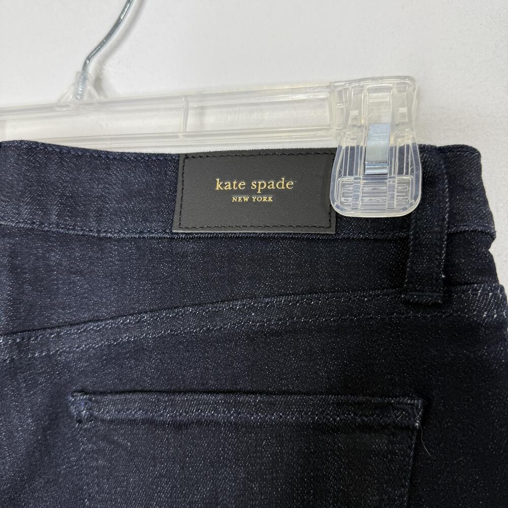 Kate Spade Jeans Womens 27 Blue Broome Street Lean Denim Capri Dark Rinse NEW